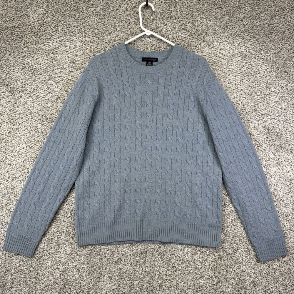 Banana Republic Luxury Winter Blend Cable Knit Sweater Men's Large Wool Cashmere